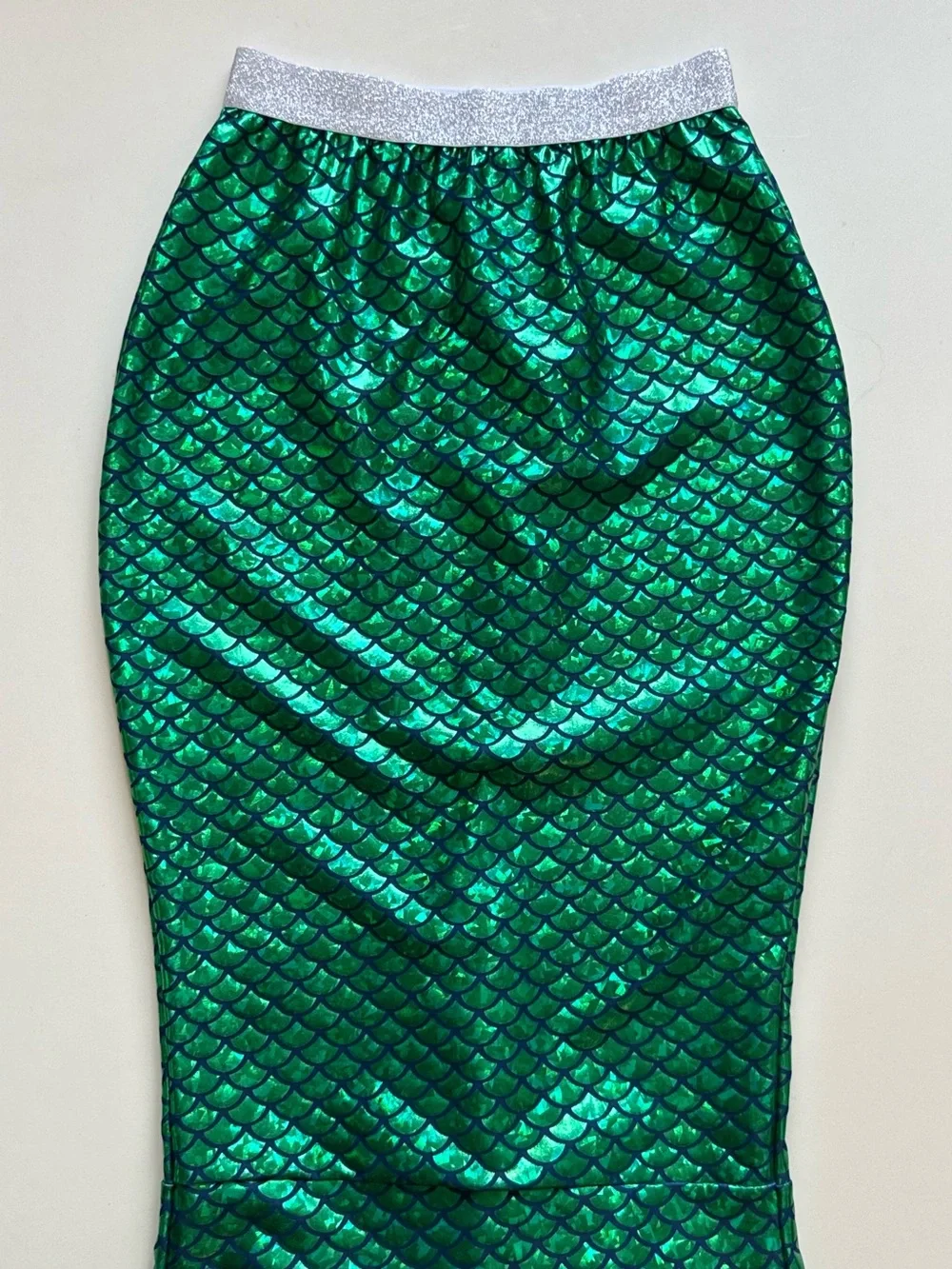 Shade Critters Girl’s Green Metallic Mermaid Tail Skirt - YLG (10-12)